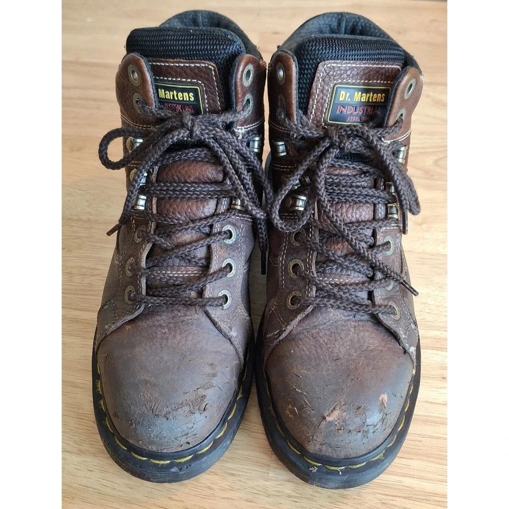 Dr. Martens AirWair Ironbridge Steel Toe Industrial Brown Boots Men's 8 READ
